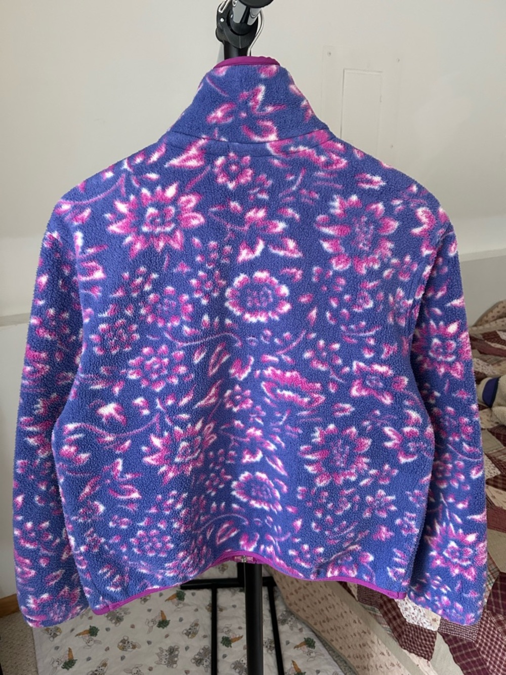 Vintage LL Bean Fleece Floral Jacket - Picture 2 of 9